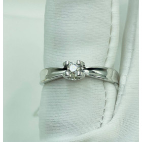 Золота каблучка з діамантом 0,073 ct